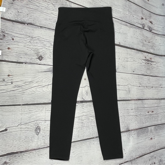 ATHLETA lamb leather suede high rise black leggings, size S - Picture 8 of 12